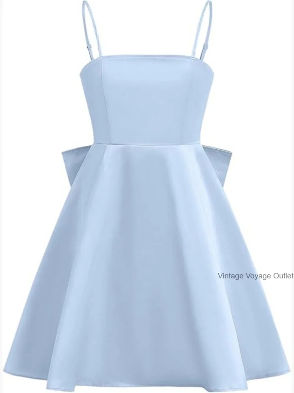 Kids Bow Knot Sleeveless Cami Dress A-Line Flared Mini